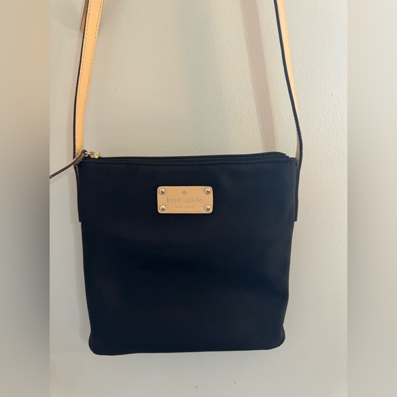 Kate Spade Black Nylon and Leather Crossbody Bag - Picture 1 of 7